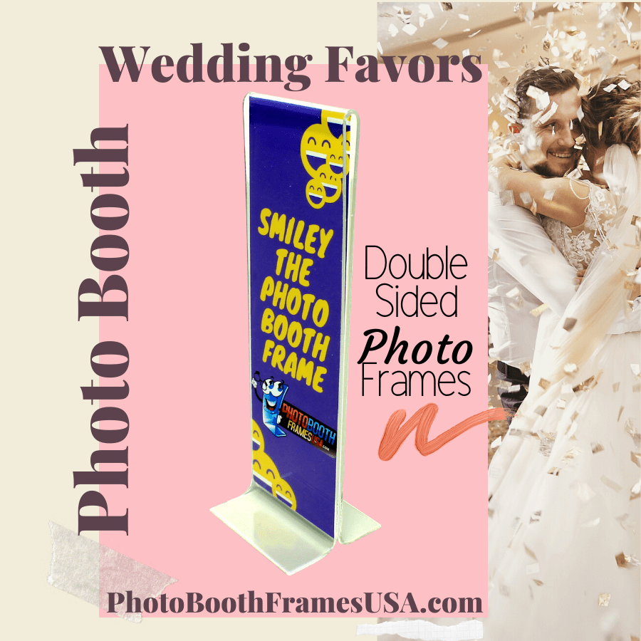 Double sided Photo booth wedding favors